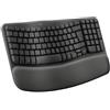 Logitech 920-012333, Dimensioni standard (100%), Wireless, RF wireless + Bluetooth, Tasti a membrana, QWERTY, Grafite
