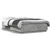 vidaXL Struttura letto grigio cemento 150x200 cm materiale a base di legno