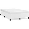 vidaXL Struttura letto senza materasso bianco 120x190 cm in Pelle finta