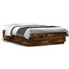 vidaXL Struttura letto in rovere affumicato 150x200 cm materiale a base di legno