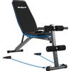 Rebel Panca da allenamento inclinata Rebel ACTIVE con blocchi per le gambe e elastici