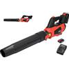 YATO Soffiatore per foglie a batteria da 18 V (1 batteria + caricabatterie)