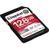 Kingston Scheda di memoria, SDXC, 128 GB - Kingston Canvas React Plus (SDR2V6/128 GB) - Nero