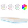 vidaXL Struttura letto con LED Bianco 75x190 cm