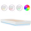 vidaXL Struttura letto con luci LED bianche 100x200 cm