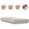 vidaXL Struttura letto LED Sonoma rovere 100x200 cm