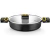 BRA Profesional A510532, rotondo, nero, alluminio, teflon Classic, nero, alluminio, silicone