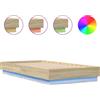 vidaXL Struttura letto con LED rovere Sonoma 90x190 cm
