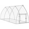 vidaXL Gabbia per conigli Silver 300x105x120 cm Acciaio zincato
