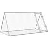 vidaXL Conigliera Argento 200x105x91 cm Acciaio zincato