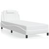 vidaXL Giroletto con testiera bianco 80x200 cm in ecopelle