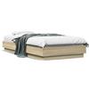 vidaXL Struttura letto senza materasso rovere Sonoma 90x190 cm materiale a base di legno