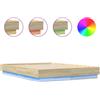 vidaXL Giroletto con LED rovere Sonoma 120x190 cm