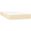 vidaXL Materasso a molle insacchettate crema 120x190x20 cm in tessuto