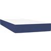 vidaXL Materasso a molle insacchettate blu 120x190x20 cm in tessuto