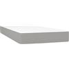 vidaXL Materasso a molle insacchettate grigio chiaro 120x190x20 cm tessuto