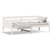 vidaXL Letto da giorno senza materasso bianco 90x200 cm in legno di pino massiccio