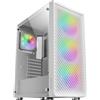 Mars Gaming MCFW, Midi Tower, PC, Bianco, ATX, micro ATX, Mini-ITX, Gaming, Ambra, Verde, Rosso, Blu