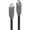 Lindy 2 m di cavo USB 4 240W tipo C, linea Anthra