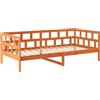 vidaXL Letto da giorno senza materasso marrone cera 90x200 cm in legno di pino massiccio