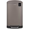 ADEVA Pattumiera a pedale da cucina Les Collectors in acciaio inox N°719, Capacità 30 L, Compatto, Pratico, Cestino interno estraibile, Design, Resistente, Chiusura del coperchio silenziosa, Taupe