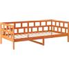 vidaXL Letto da giorno senza materasso marrone cera 80x200 cm in legno di pino massiccio