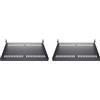 STARTECH NETWORKING StarTech.com 2-Pack 1U Server Rack Shelf, ventilato, capacità 44lb, profondità 16" (CABSHELF116V2PK)