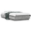 vidaXL Struttura per letto grigio cemento 90x190 cm Materiale a base di legno