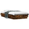 vidaXL Struttura letto senza materasso rovere fumé 90x190 cm materiale a base di legno