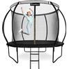 HyperMotion Trampolino per bambini da 305 cm con rete e scala - per il giardino e la casa