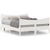 vidaXL Letto in legno massiccio senza materasso bianco 150x200 cm in legno di pino