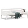 vidaXL Letto da giorno senza materasso bianco 90x190 cm in legno di pino massiccio