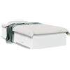 vidaXL Giroletto con cassetti bianco 90x190 cm in materiale ligneo