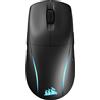 Corsair M75, Per destrimani e mancini, Ottico, RF wireless, 26000 DPI, Nero