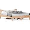 vidaXL Letto in legno massiccio senza materasso 150x200 cm in legno di pino