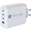 Techly Ladegerät USB-C 1-2-3/USB-A 140W