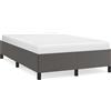vidaXL Struttura letto senza materasso grigio 120x190 cm in Pelle finta