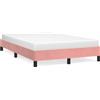 DKD HOME DECOR Struttura letto rosa 120x190 cm in velluto