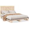 vidaXL Letto in legno massiccio con testata 140x200 cm pino
