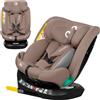 Lionelo Bastiaan One i-Size Seggiolino auto per bambini, dalla nascita a 12 anni, da 0 kg a 36 kg, Dri-Seat, 360 gradi - Beige Sand