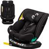 Lionelo Seggiolino auto Lionelo Bastiaan One i-Size, dalla nascita a 12 anni, da 0 kg a 36 kg, Dri-Seat, 360 gradi - Black Carbon