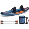 JOBE Set kayak Jobe GAMA gonfiabile per 2 persone, kayak da escursione, kayak, canoa, 365 cm