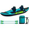 Jobe Croft 340 Kayak gonfiabile per 2 persone, con pagaia e pompa incluse, 340 cm