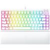 Razer BlackWidow V4 - Tastiera - 75% - Retroilluminazione - USB-C - USA - Interruttore a chiave: Razer Mechanical - bianco (