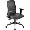 Wiltec Sedia da ufficio ergonomica Wiltec con supporto lombare - sedia da scrivania regolabile in altezza - schienale traspirante - capacità di carico fino a 120 kg
