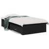 vidaXL Giroletto con cassetti nero 75x190 cm materiale a base di legno