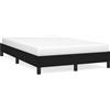 vidaXL Struttura letto senza materasso nero 120x190 cm tessuto