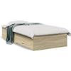 vidaXL Giroletto con cassetti rovere Sonoma 75x190 cm materiale a base di legno