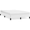 vidaXL Struttura letto senza materasso bianco 120x190 cm in Pelle finta