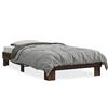 vidaXL Struttura per letto in rovere marrone 90x190 cm Materiale a base di legno metallo